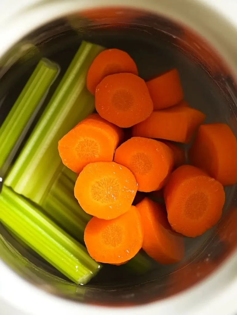 Pat the carrots dry with a clean towel