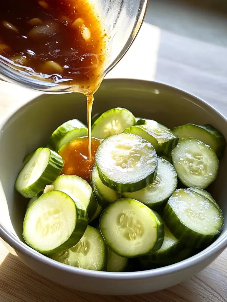 Toss the Cucumbers in the Sauce