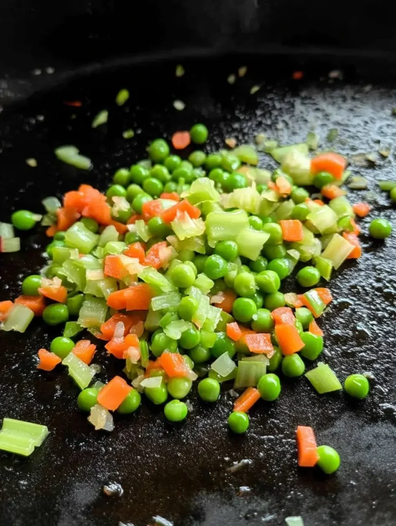 Add Garlic and Peas