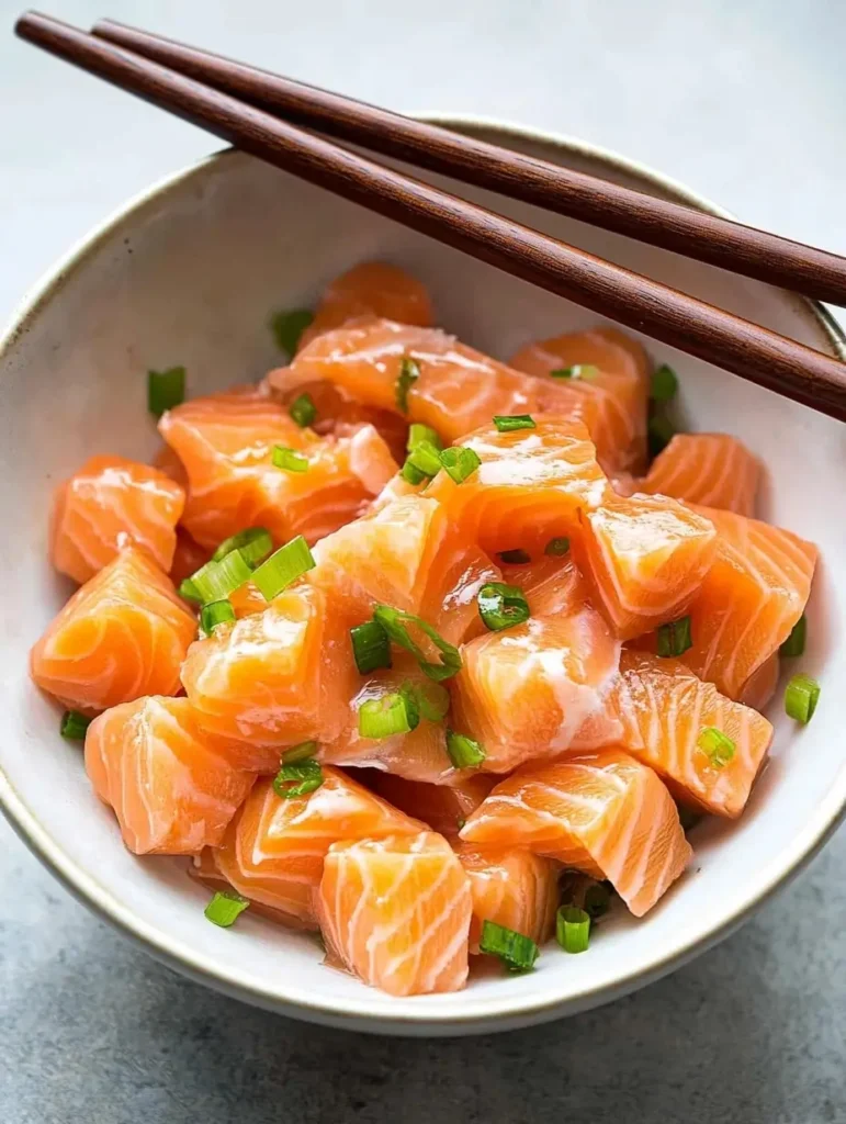 Fresh salmon bowl