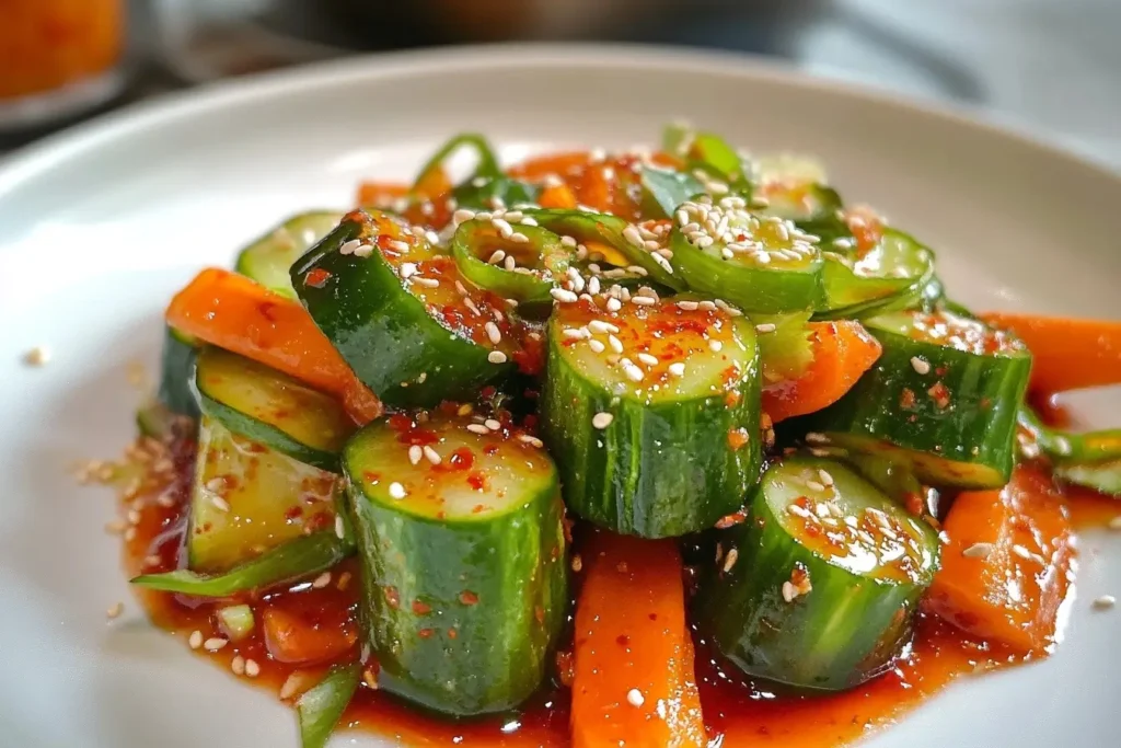 Serve and Enjoy Your Cucumber Kimchi recipe