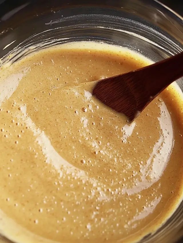 Mixing pumpkin puree, milk, and spices into the whisked eggs.