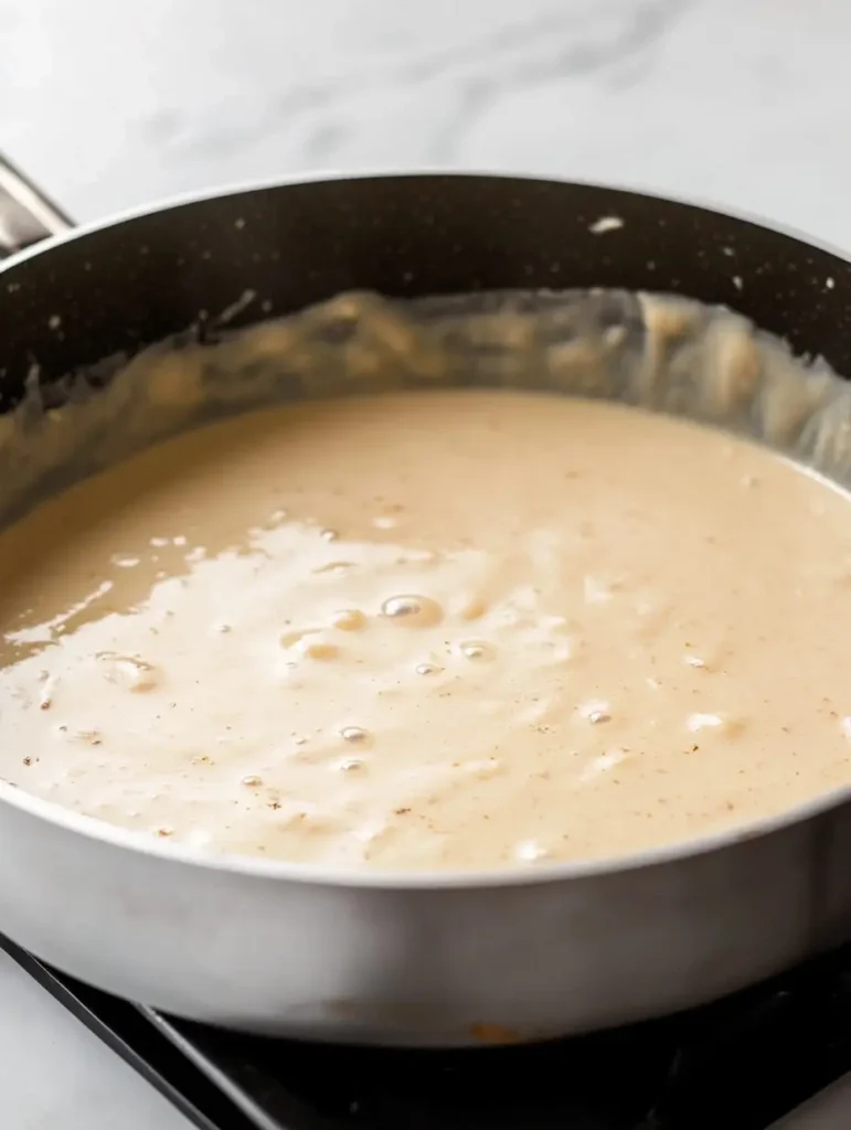 Make the Sauce for better cajun shrimp pasta