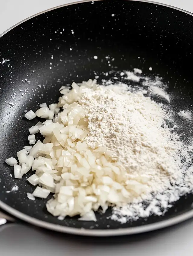 Sauté the Onions with white flour