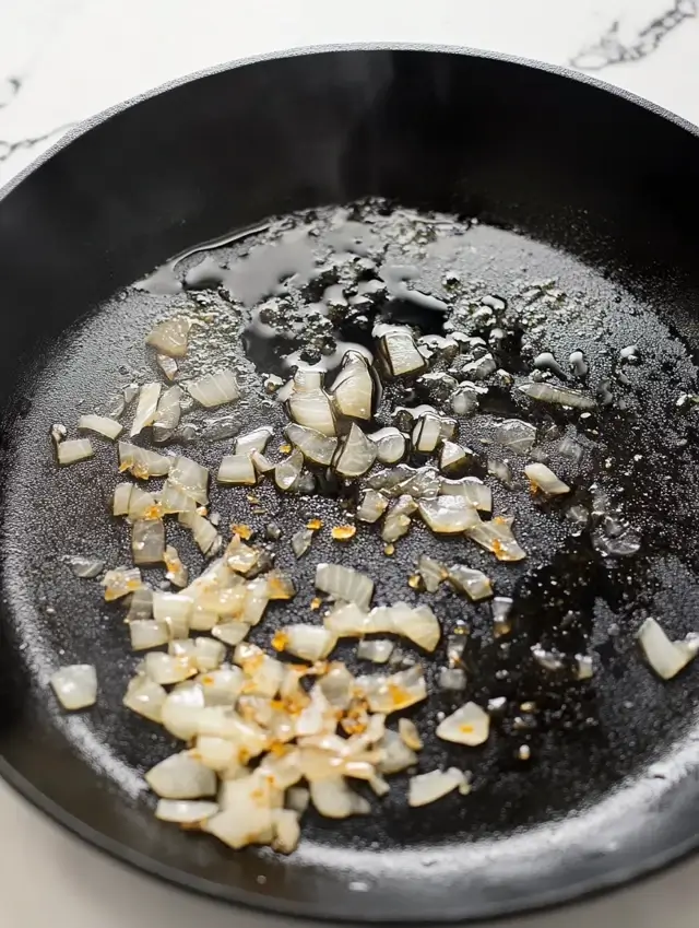 Cook the Onion and Garlic